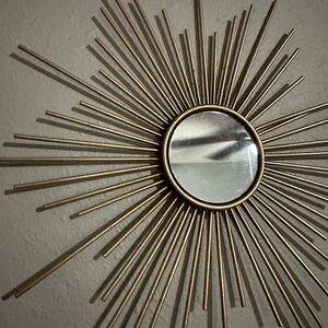 Gold Sunburst Wall Mirror